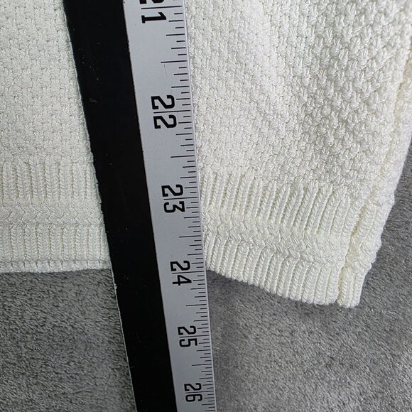 Womens White Pretty Garden Shirt Button Down Short Sleeve Viscose Blend Size L - Picture 7 of 8